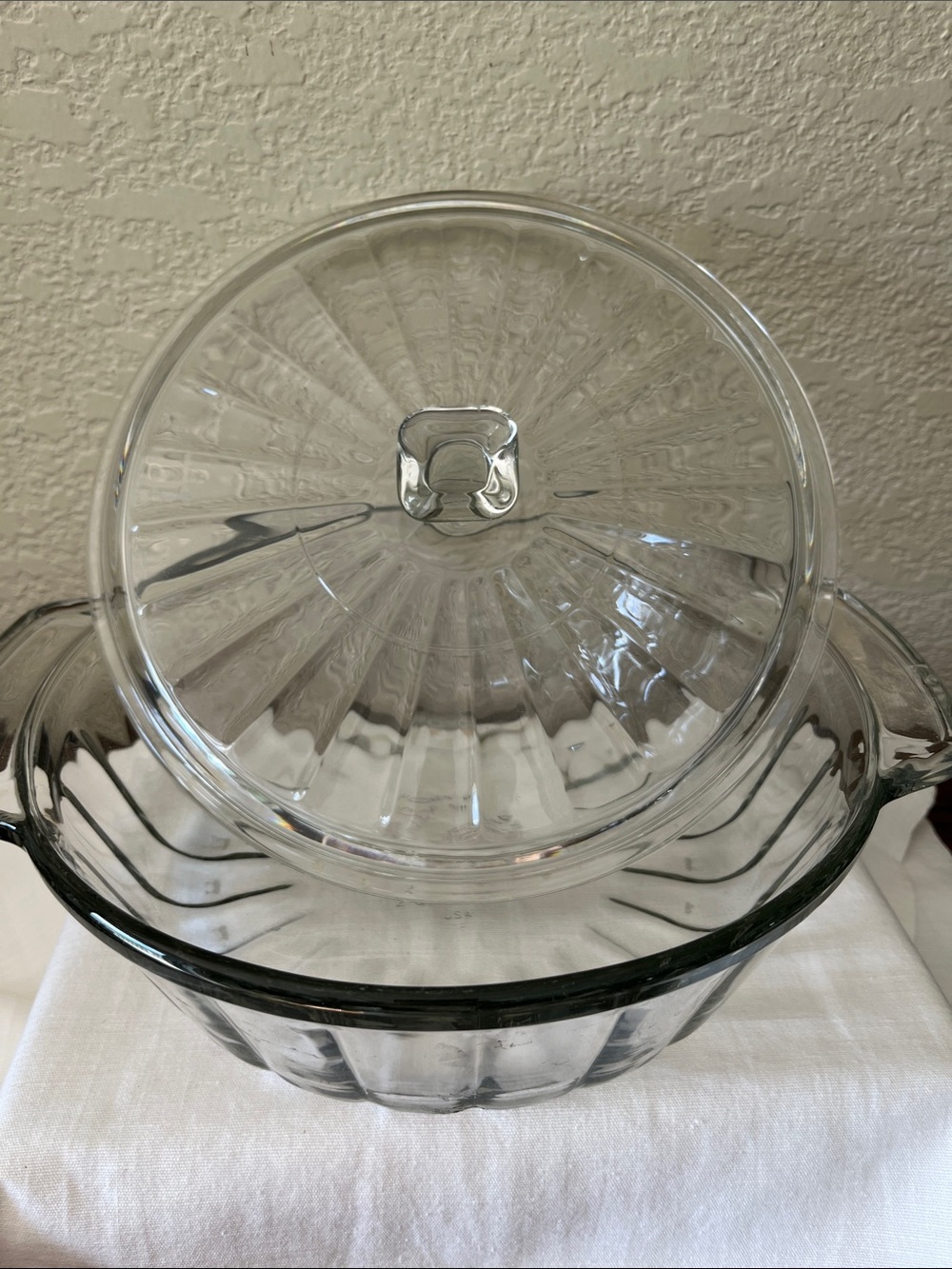 Anchor Hocking 2 Qt Glass Covered Casserole Dish w/ Lid | USA Vintage Bakeware